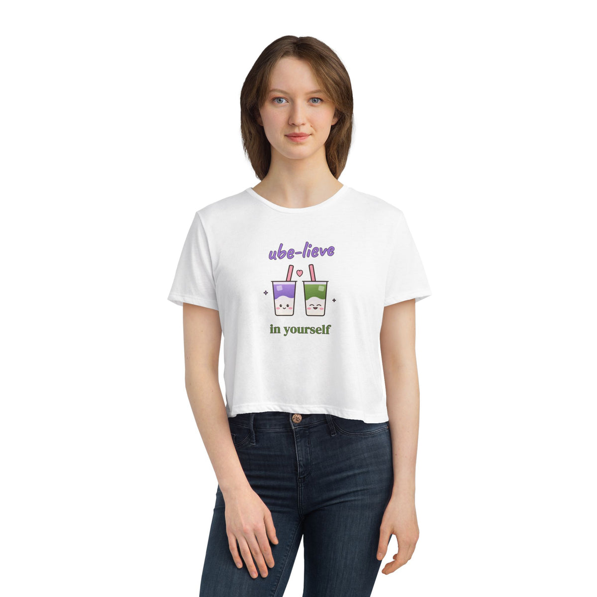 Ube-lieve in Yourself Cropped Tee