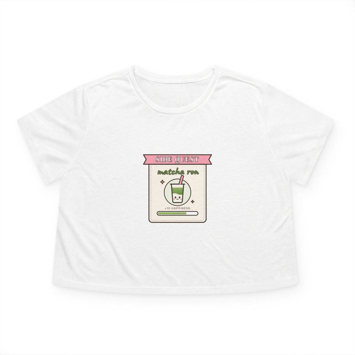 Side Quest: Matcha Run Cropped Tee