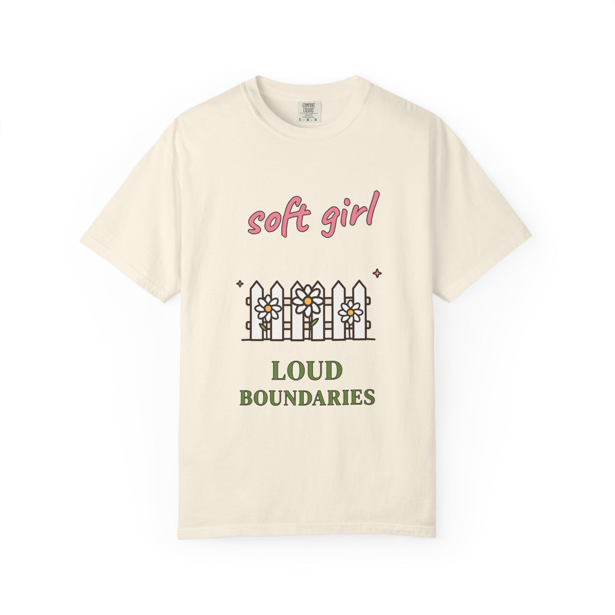 Soft Girl, Loud Boundaries Comfort Colors Tee