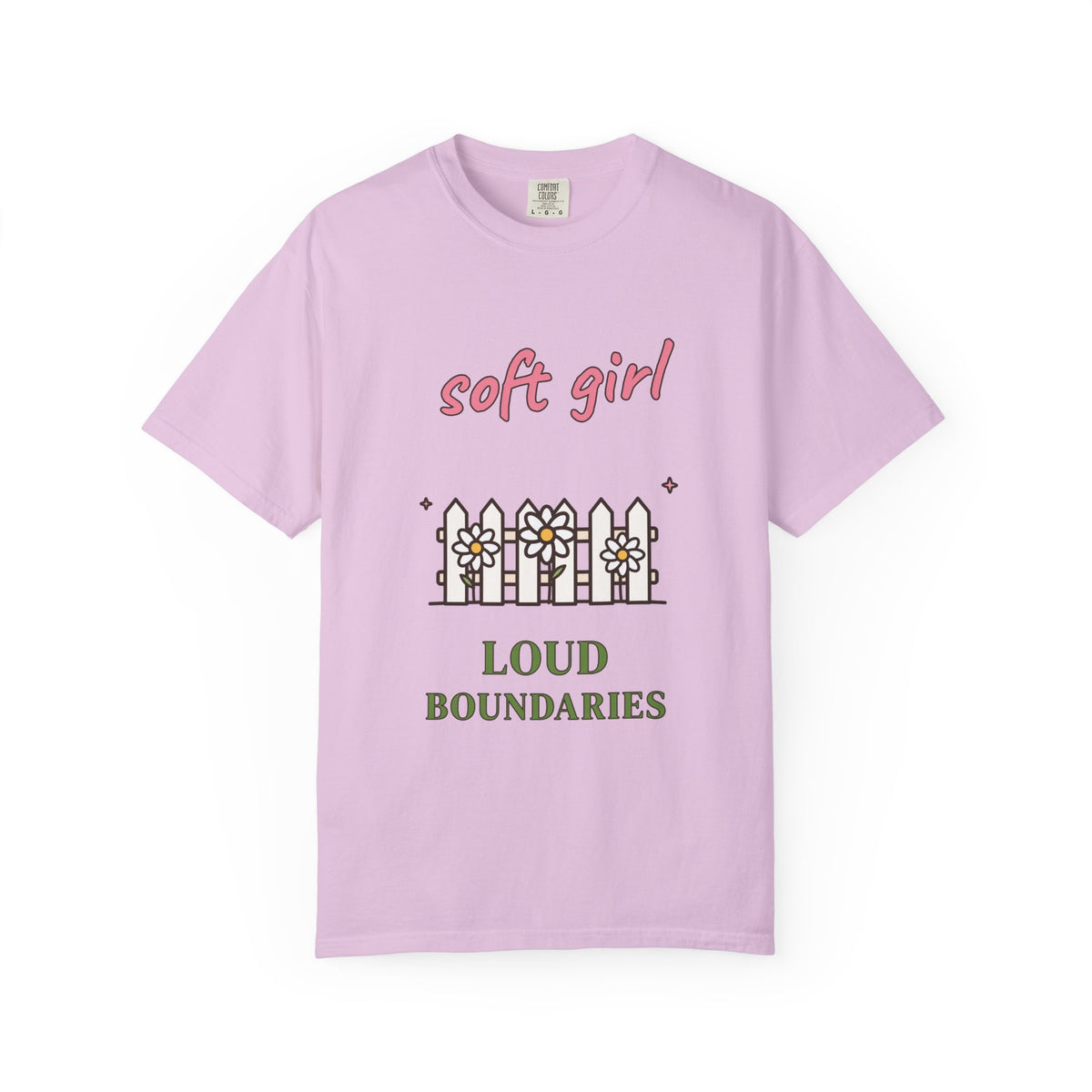 Soft Girl, Loud Boundaries Comfort Colors Tee