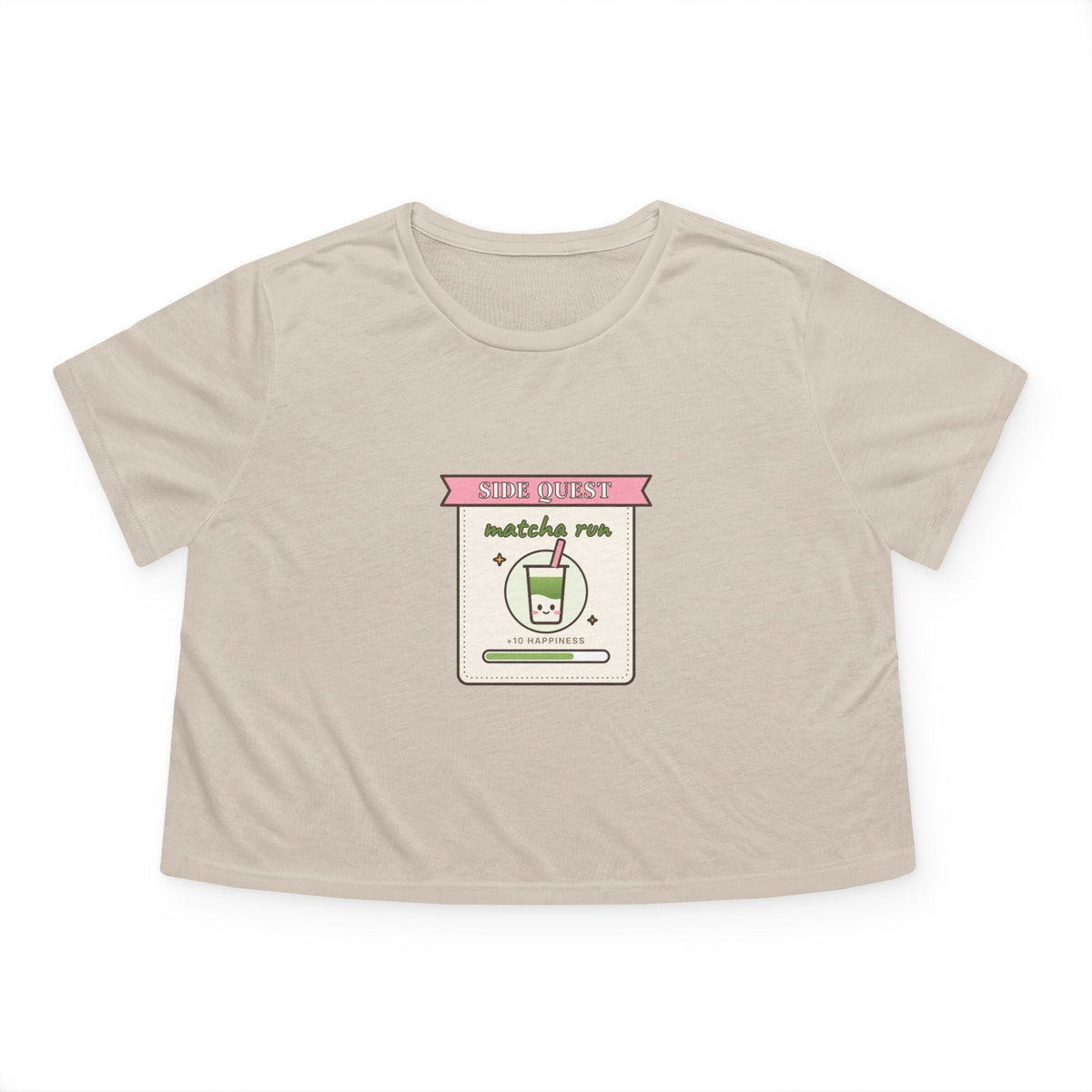 Side Quest: Matcha Run Cropped Tee