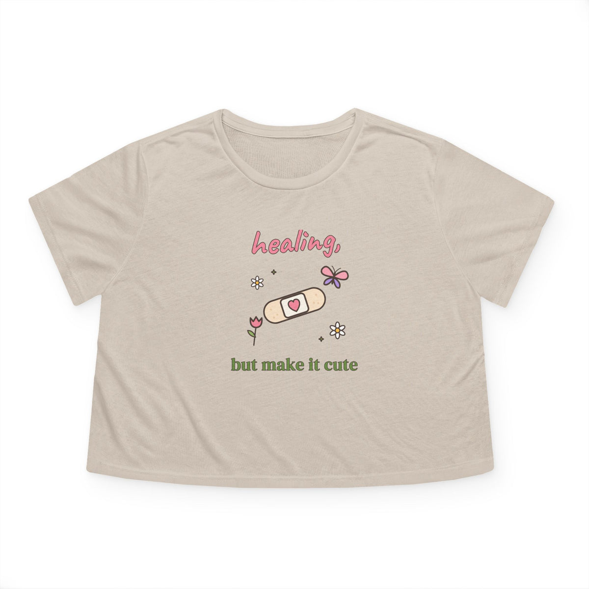 Healing, but Make It Cute Cropped Tee