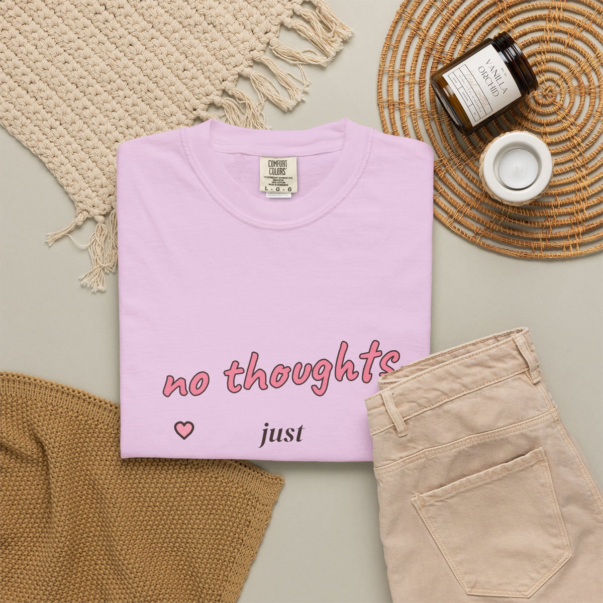 No Thoughts, Just Matcha Comfort Colors Tee