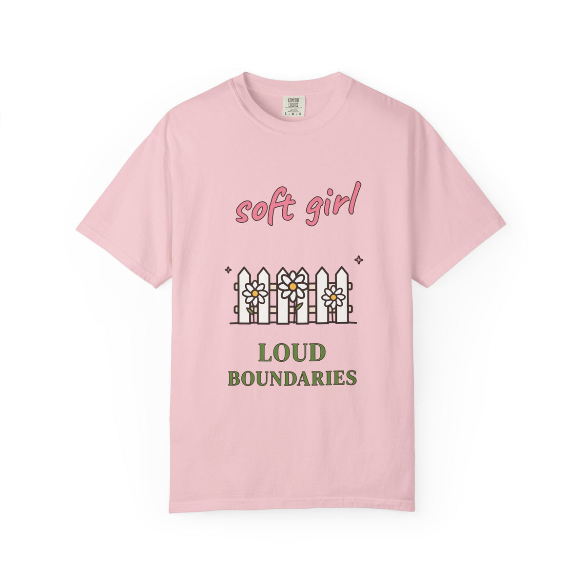 Soft Girl, Loud Boundaries Comfort Colors Tee