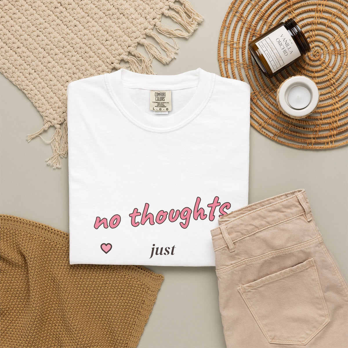 No Thoughts, Just Matcha Comfort Colors Tee