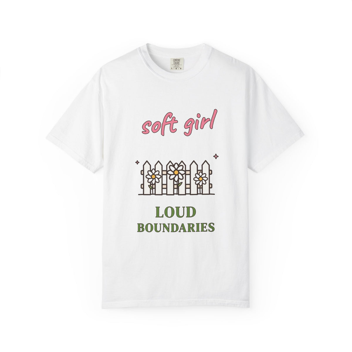 Soft Girl, Loud Boundaries Comfort Colors Tee