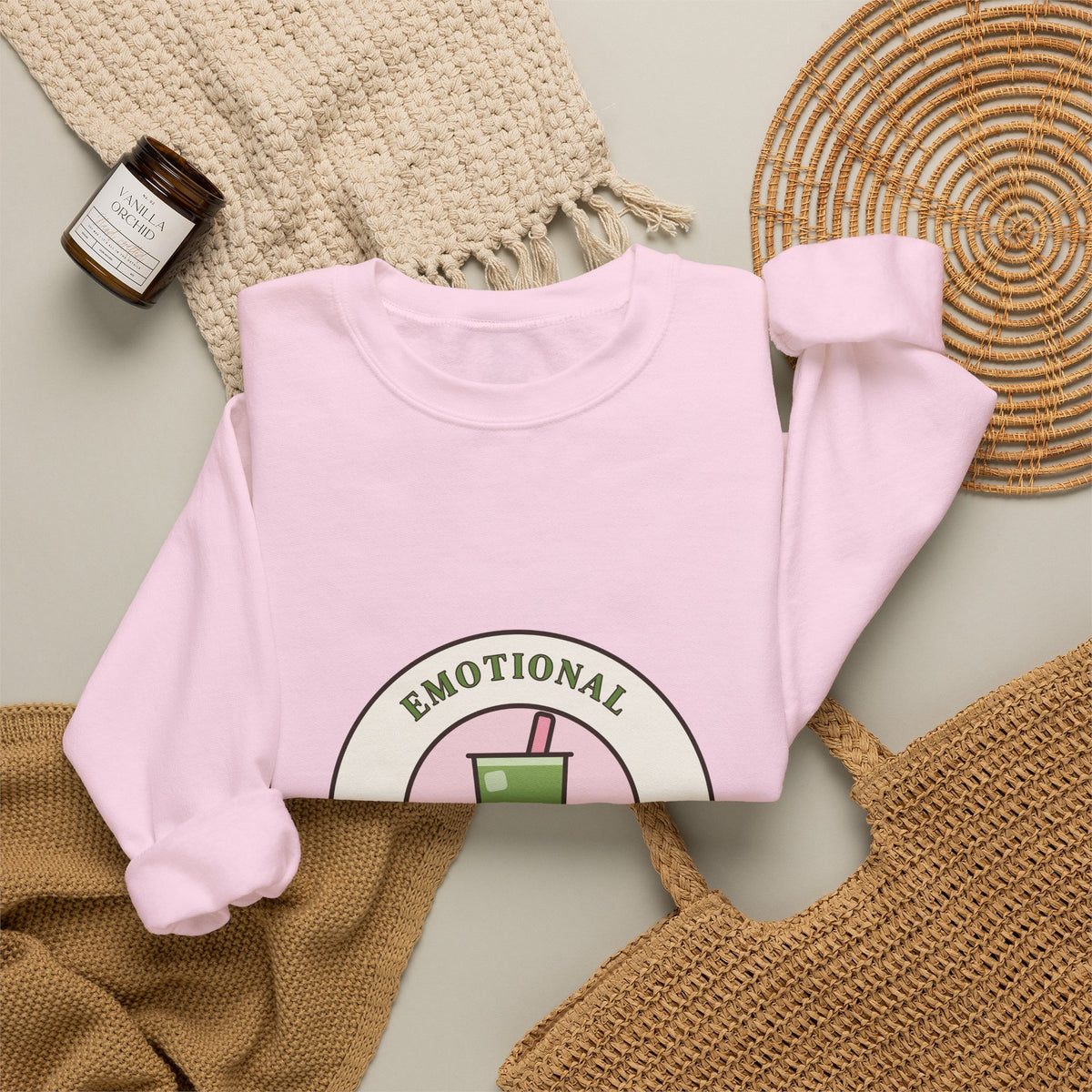 Emotional Support Matcha Sweatshirt