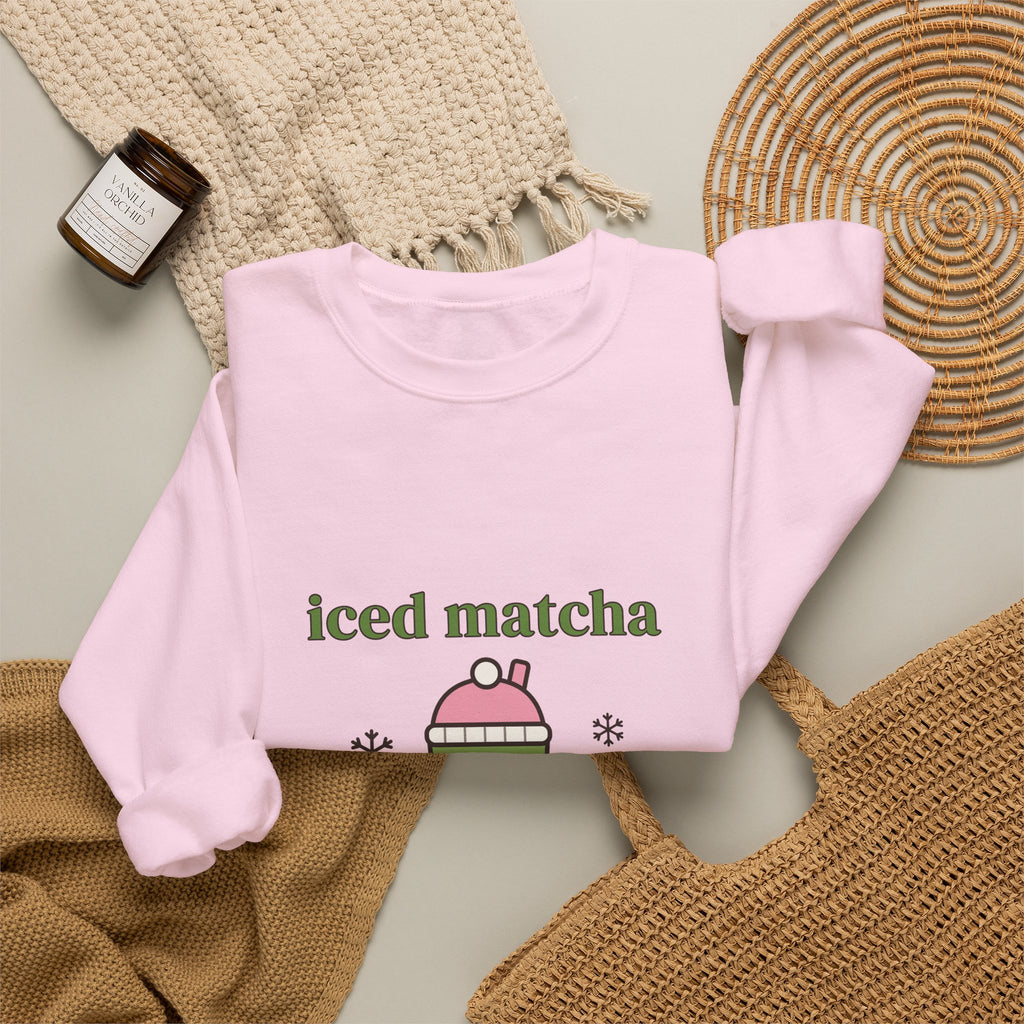 Iced Matcha in December Sweatshirt