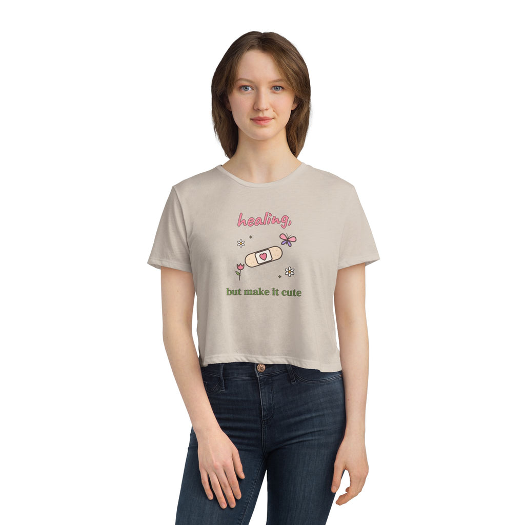 Healing, but Make It Cute Cropped Tee